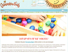 Tablet Screenshot of celebrationkids.net